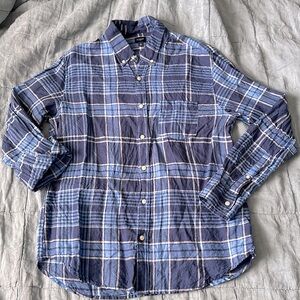 JCrew szL plaid button down shirt